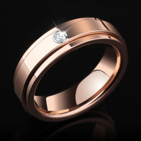 Rose Gold Rotatable Ring SZ 10 - NEW IN BOX - Picture 4 of 6